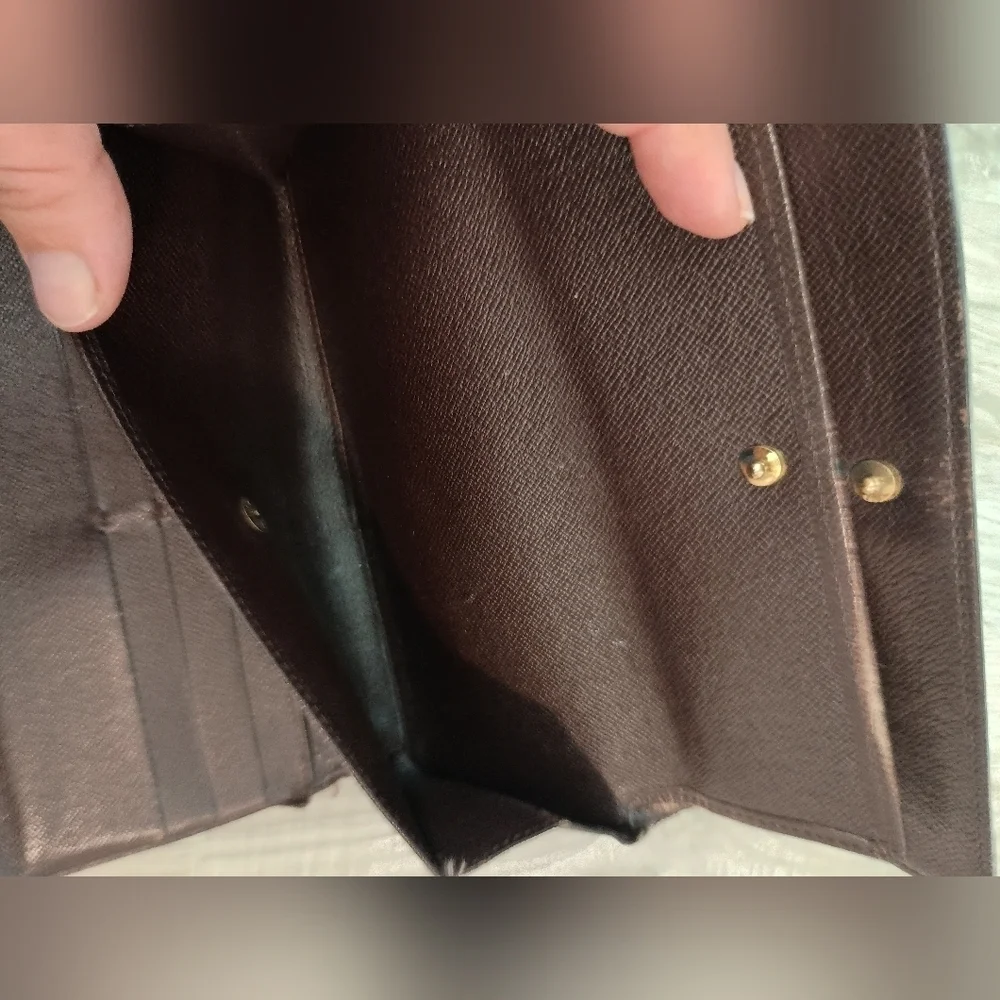 Checkered Brown and Black Wallet
